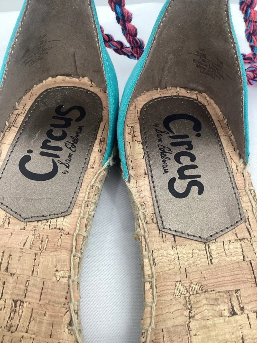 Sam Edelman Leonora Canvas  Braided Espadrille Flats TROPICAL Print